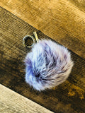 Rabbit Fur Keychain - 3 Colors