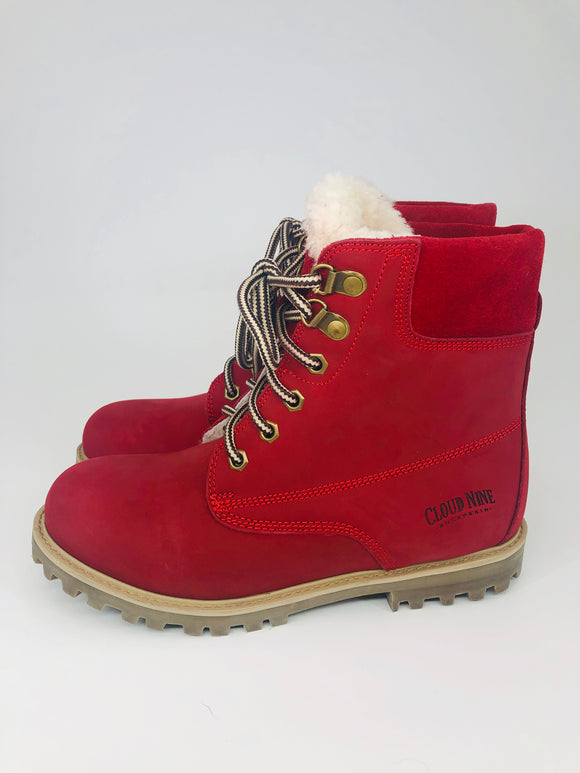 Sheepskin Lined Combat-Style Boot