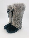 Genuine Rabbit Fur Boots - 2 Colors