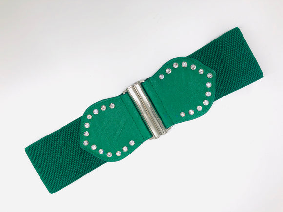 Green/Silver Stretch Belt