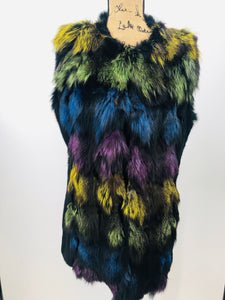 Fox Fur Multi-Colored Vest