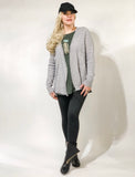 Distressed Edge Cashmere Cardigan - 2 Colors