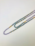 Lavender/Gold Bead Necklace