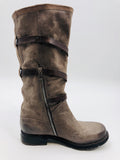 3 Buckle Leather Boot