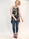 Scoop Neck High-Low Tank - 2 Patterns