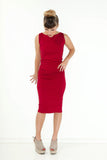 Ruched Pencil Dress - 3 Colors