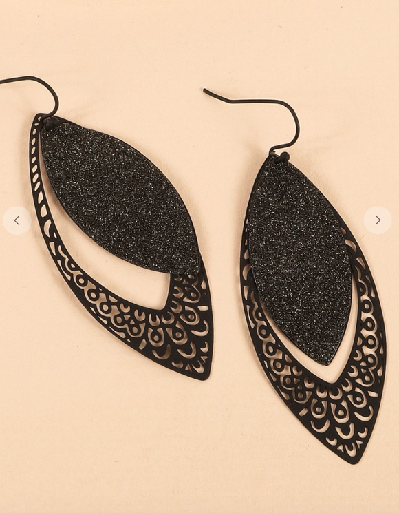 Double Layered Drop Earrings - 3 Colors