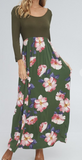 Floral Babydoll Maxi Dress