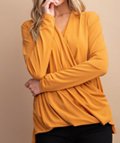 Long Sleeve Automatic Tuck Top