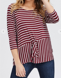 Tied Stripe Top