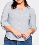 Bulgari Knit Spiral Geo Print Top