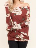 Knit Floral Multi-Way Top