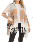 Aztec Geometric Boho Fringe Cardigan - 2 Colors