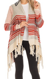 Aztec Geometric Boho Fringe Cardigan - 2 Colors