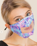 Face Mask With Clear Mouth - 6 Colors