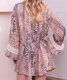 Long Sleeve Lace Kimono