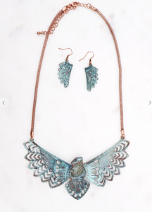 Patina Eagle Necklace