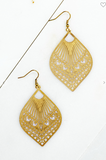Filigree Stamping Earrings - 2 Colors