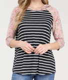 Contrast Raglan Sleeve Hoodie - 2 Colors