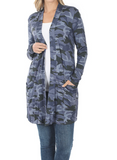 Camouflage Pocket Cardigan - 3 Colors