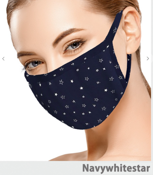 Star Face Mask - 2 Colors