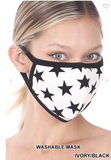 Star Print Face Mask - 2 Colors