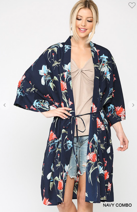 Floral Kimono Cardigan