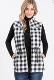 Sherpa Vest With Adjustable Waist - 2 Colors