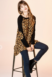 Cheetah Print Tunic Top