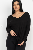 Dolman Sleeve Brushed Knit Top - 6 Colors