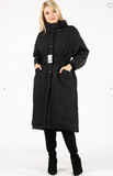Longline Puffer Coat W/Turtleneck