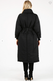 Longline Puffer Coat W/Turtleneck