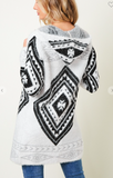 Long Sleeve Aztec Cardigan