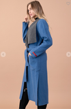 Collared Wool Coat With Belt