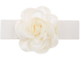 Chiffon Flower Charm Elastic Belt - 2 Colors