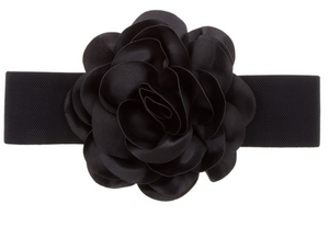 Chiffon Flower Charm Elastic Belt - 2 Colors