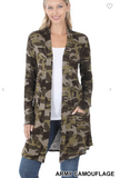 Camouflage Pocket Cardigan - 3 Colors