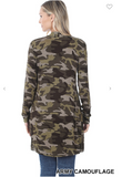 Camouflage Pocket Cardigan - 3 Colors