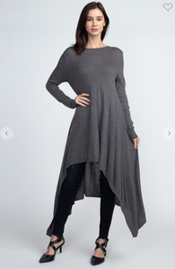 Asymmetrical Hi-lo Knit Dress