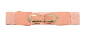 Bow Accent Elastic Belt - 2 Colors