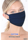 Cotton Face Mask - 16 Colors