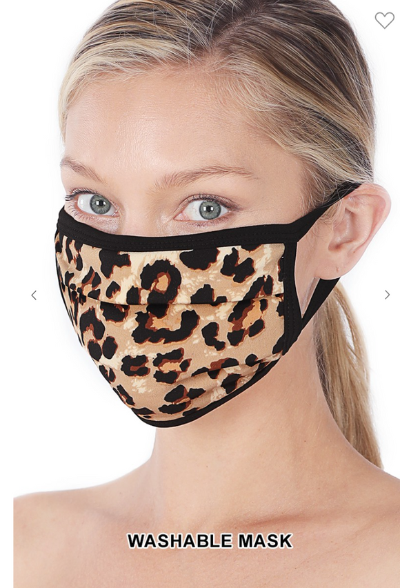 Leopard Face Mask - 2 Colors