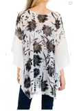 Simplistic Floral Blossom Throw Cover Up