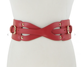 Intersecting Strap Stretch Belt - 3 Colors