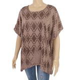 Diamond Round Neck Drop Shoulder Tee