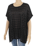 Small Diamond Round Neck Drop Shoulder Tee