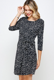 Broken Glass Roses Side Tie Dress