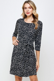 Broken Glass Roses Side Tie Dress