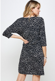 Broken Glass Roses Side Tie Dress
