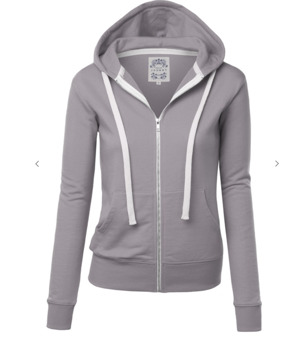 Active Soft Zip Up Fleece Hoodie Sweater Jacket